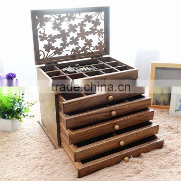 European Retro style high capacity wooden jewelery box                        
                                                Quality Choice