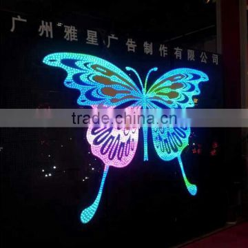 Decorative and advertising through hole led punching letter with front lighting