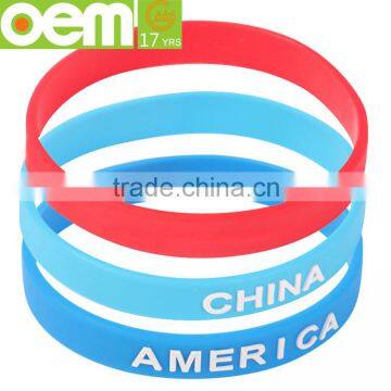 funny pvc bracelet with metal clasp