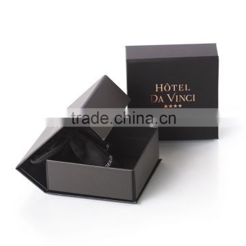 Customized cardboard matte black rigid boxes