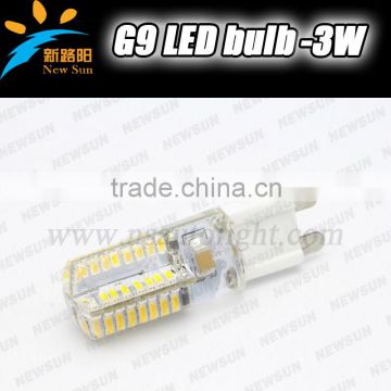 Factory Price High Quality Epistar LED Chip 64SMD 2014 3W G9 LED bulb 220V High Voltage Corn Bulb G9 LED Lamps
