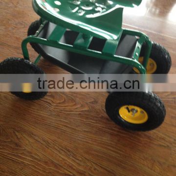 Made in China high quality garden seat cart four wheels