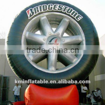 Giant 20ft Bridgestone Tire for advertising