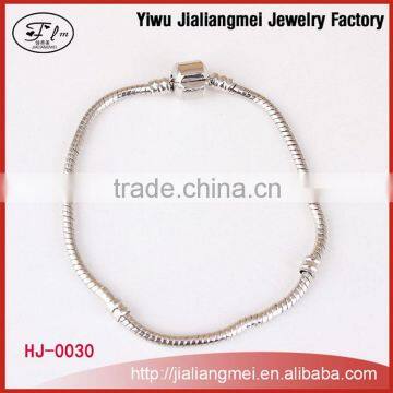 Wholesale silver plated metal bracelet chain for bracelet