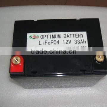 Electric Bicycle Battery with 33Ah Capacity and 12V Voltage