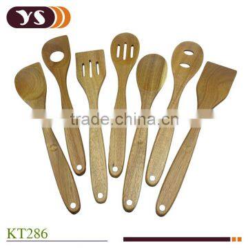 7 pieces acacia wood kitchenware set