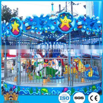 Beautiful Merry Go Round Carousel for Sale/Amusement Park Ocean Rides/Electric Rides on Animal