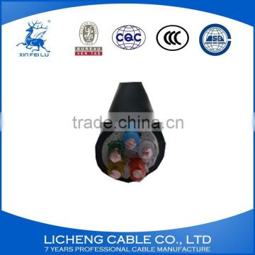 5core 5x4mm2 Copper core xlpe insulated pvc coated electrical power cable