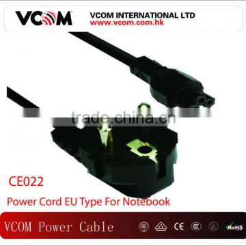 EU Type Power Cord For Notebook