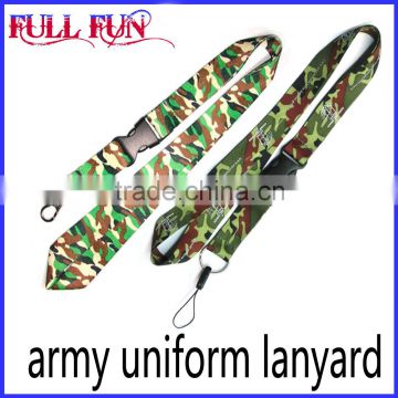 2016 free design heat transfer army uniform lanyard, military uniform lanyards