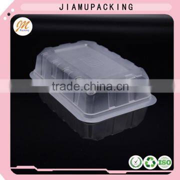 plastic clear or semi-transparent blister food tray container