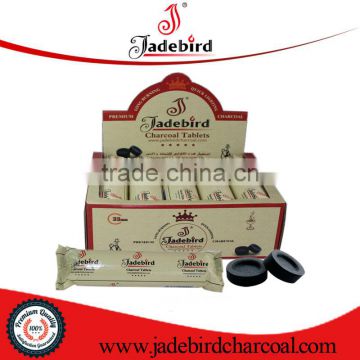 Low ash premium charcoal for water pipe