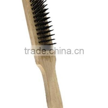 Cheap price and Good quality Steel wire brush with wooden handle