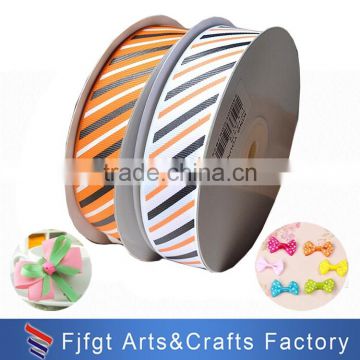 Cheap high quality printed pattern satin ribbon roll