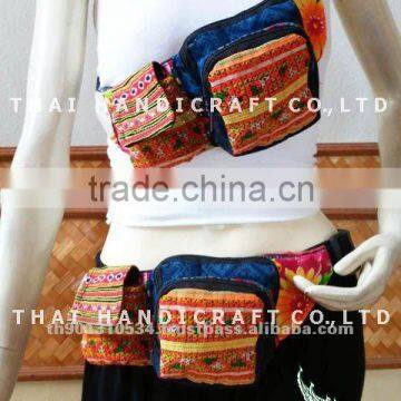 Embroidered HMONG HILL TRIBE Waist Bag Fanny Packs handmade