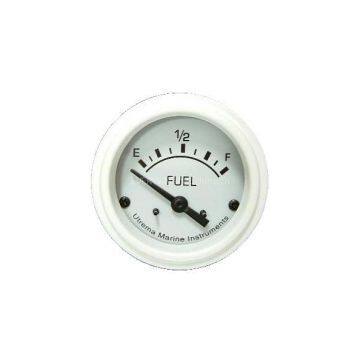 Utrema White Marine Fuel Gauge 2-1/16 in.