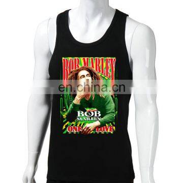 BOB MARLEY bodybuilding singlet,cotton singlet manufacturer