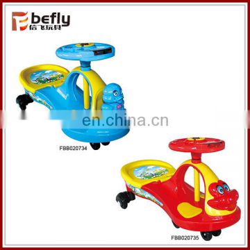 High quality red and bule plastic baby swing car