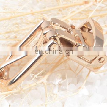 zinc alloy casting custom brand rotatable removable design belt buckle
