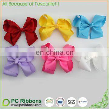 4" lovely grosgrain hair bow with allitagor clip at back