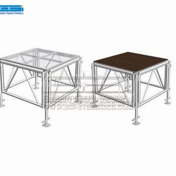 Cheap used portable outdoor performance wooden banquet riser event lighting stage platform for sale