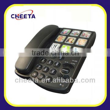 analogue corded big letters phone