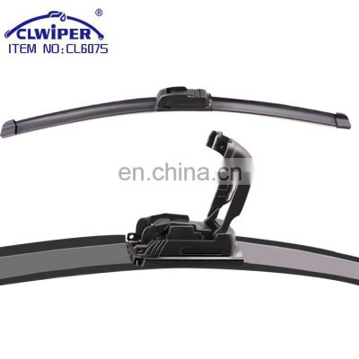 Silicone wiper blade frameless front windshield wiper blade flat wiper blade fit for 95% cars