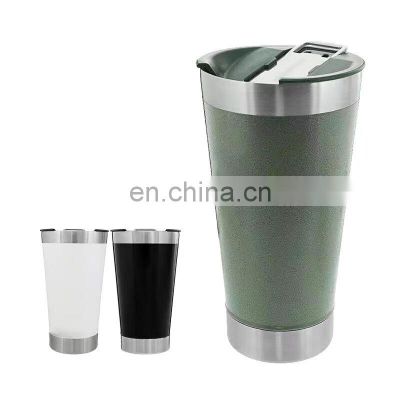 Popular Design Stainless Steel Vacuum Insulated Tumbler Double Wall Keep Cool 16oz Tumbler Cups With Beer Opener
