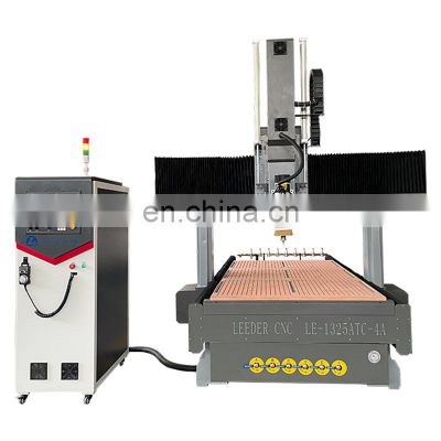 ATC cnc router 4 axis 1500*3000mm auto tool change wood machine 1530 atc cnc machine with rotary spindle