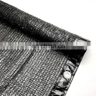 100% HDPE Agricultural black color sun shade net garden use hdpe knitted shade cloth