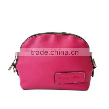 Shell type PU embossing wallet women handbag zipered organizer bag makeup wholesale cosmetics