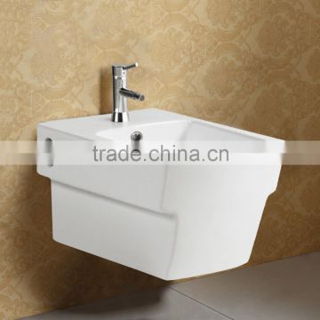 White Color Ceramic Wall Mounted Bathroom Bidet