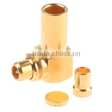 Right Angle Crimp Cable Mount MMCX Connector, Plug,