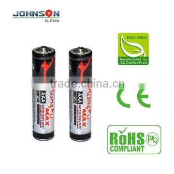 AAA zinc carbon battery R03 ningbo leader