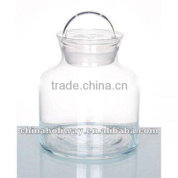 Clear Glass Storage Jar with Lid, Small Size