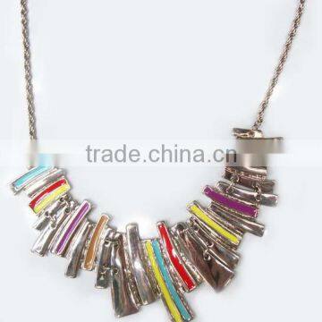 New Arriving Style Casting And Expoxy Fashion Jewelry Necklace