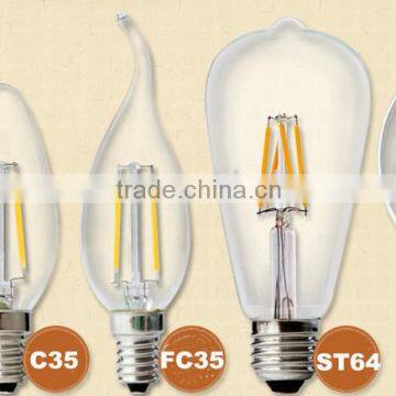 edison style 3.5w 220v 360 degree replacement cob filament led bulb e27