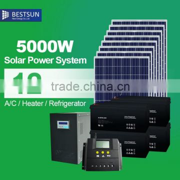 High efficiency solar energy system/ 5000W Solar system for home on grid solar power system 5KW /solar home system