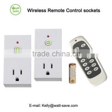 US Plug Wireless Smart Remote Control Socket Switches K21 2+1