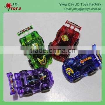 Transparent Pull Back Toy Vehicle For Vending Toy Machine