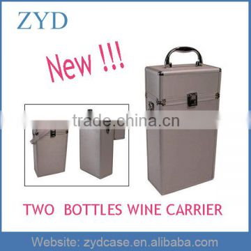 Aluminum Trim high quality wine carrying case ZYD-JX28