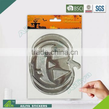BSCI factory audit Halloween non toxic waterproof decorative removable 3d acrylic acrylic wall mirror stickers