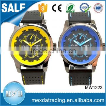 Unisex design japan movement sr626sw silicone wristband sports watch