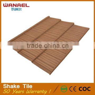 Wanael Shake soundproof roofing sheets aluminium steel lightweight roof tile
