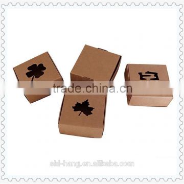 Brown kraft paper pizza box type packaging