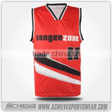 sublimated basketball team uniform, basketball jersey black and red