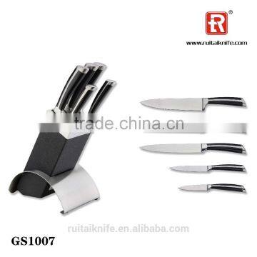 5pcs forge handle stainless steel knife set
