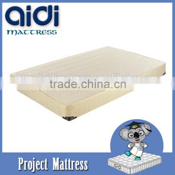 High Quality Box Spring Wood Bed Frame Foam Sponge Mattress For Hotel Furniture