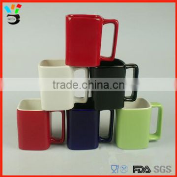 Best Selling Tableware Round And Square Shaped Ceramic Mug With Handle