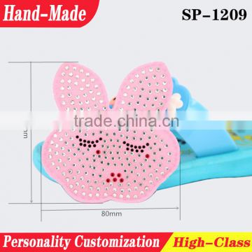 Fabric shoes pacthes decorative crystal diamond shoes patches